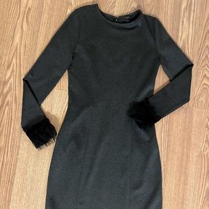 Like new charcoal gray Jcrew ponte dress - XS Tall